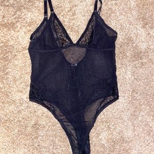Lace + Sheer Bodysuit size. M